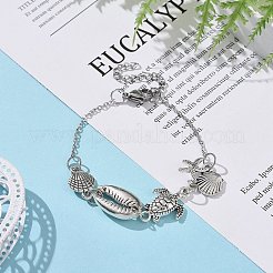 Браслет из сплава ракушек&nbsp;BJEW-JB09354