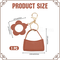1 шт. портативный брелок для сумки из искусственной кожи&nbsp;AJEW-CL0001-64A