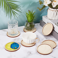 Untersetzer aus Pappelsperrholz&nbsp;AJEW-WH0596-043