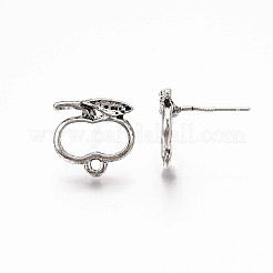 Accessoires de clous d'oreilles en alliage&nbsp;PALLOY-ZX030-17AS-RS