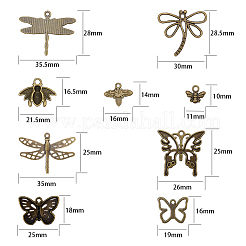 Сплавочные подвески тибетского стиля&nbsp;DIY-SC0006-85