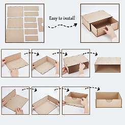 MDF-Schublade&nbsp;DIY-WH0622-329