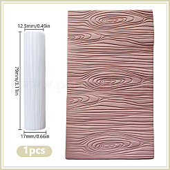 Rouleau de texture en pâte polymère à grain de bois&nbsp;DIY-WH0349-398