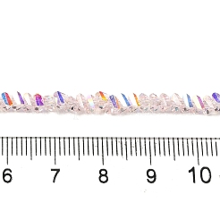 Chapelets de perles en verre transparente  &nbsp;X-EGLA-P061-04A-AB06