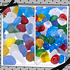 80 pezzo di decorazione in vetro per esposizione serie oceano&nbsp;DJEW-PA0001-04A