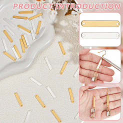 32 шт. 2-х цветные латунные соединительные подвески&nbsp;FIND-BC0013-06