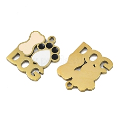 Colgantes de esmalte de acero inoxidable 304&nbsp;STAS-L302-24G-01