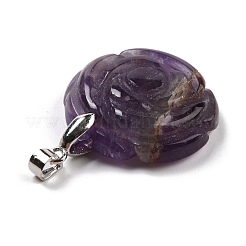 Подвески из натурального аметиста &nbsp;G-I319-02P-02