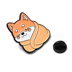 Shiba Inu mit Decke Emaille-Anstecknadeln&nbsp;LS-JEWB-I055-04EB-02
