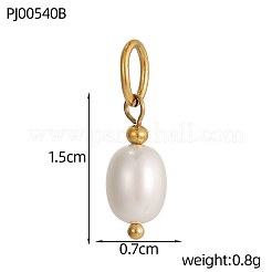 Овальные подвески из перламутра&nbsp;BSHE-OY009-83G