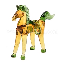 Figurines de chevaux en verre filé faites à la main&nbsp;LAMP-C026-05E