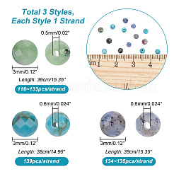 3 нитка 3 нитки из смешанных драгоценных камней&nbsp;G-AR0005-50