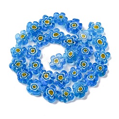 Ручной работы millefiori стеклянные бусины нитки&nbsp;LAMP-G164-08B