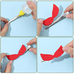 50 шт. 5-цветные тканевые крылья&nbsp;DIY-GF0012-52