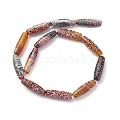 Естественные выветрившиеся агатовые бусины&nbsp;G-P570-C03-01