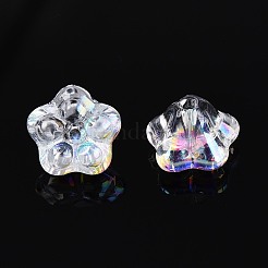 Стеклянные бусины с гальваническим покрытием &nbsp;EGLA-T021-22A