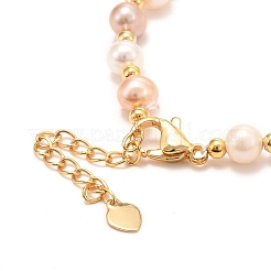 Bracciali con ciondoli chiave in ottone con micro pavé di zirconi&nbsp;BJEW-D447-10G-01