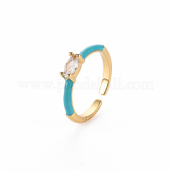 Манжеты из латуни с эмалью&nbsp;RJEW-T016-29-NF