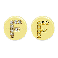 Laiton micro pavé de perles de zircone cubique claires&nbsp;KK-T030-LA843-FX3