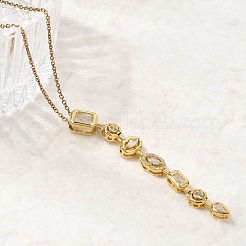 Подвеска из латуни с геометрическим узором&nbsp;NJEW-C111-01B