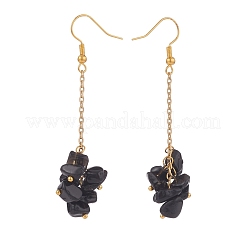 Set di gioielli con perline di ossidiana naturale&nbsp;SJEW-JS01230-01