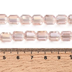 Perles de verre transparentes en forme de colonne&nbsp;EGLA-A043-02-AB06