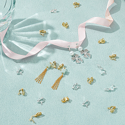 40шт 2 цвета латунные клипсы для серег&nbsp;KK-PH0010-11