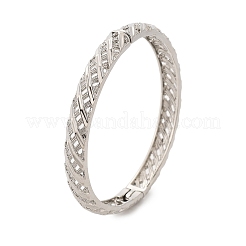 Латунные браслеты на петлях для женщин&nbsp;BJEW-D313-01P