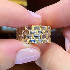 Кольца из латуни с микропаве&nbsp;FS-WGC136A-01