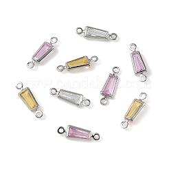 Trapezförmige Verbindungsstücke aus Messing mit Zirkonia-Pavé&nbsp;XGRQ2O597-444P