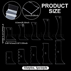 10 Stück Kantenwerkzeuge für Acrylkeramik&nbsp;DIY-BC0017-29