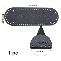 Ovaler Boden aus Kunstleder&nbsp;FIND-WH0066-96B