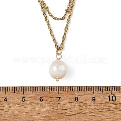 Pendentif pomme de terre en perle Edison naturelle&nbsp;NJEW-JN06546