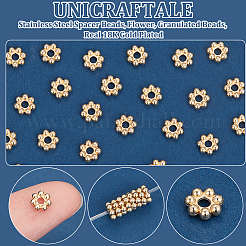 100 шт. разделительные бусины из нержавеющей стали 304&nbsp;STAS-UN0057-94