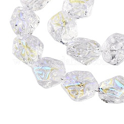 Стеклянные бусины с гальваническим покрытием &nbsp;EGLA-N012-08C