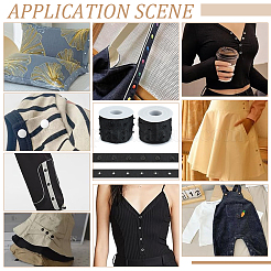 5 ярд полиэстеровой ленты для пришивания кнопок&nbsp;DIY-OC0014-49B