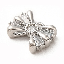 Латунные микропаве прозрачные подвески с фианитом&nbsp;LS-ZIRC-P113-03P