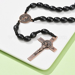 Овальные деревянные четки&nbsp;NJEW-C108-01