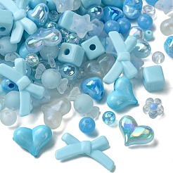 180шт прозрачные и непрозрачные акриловые бусины&nbsp;TACR-CJ0001-67