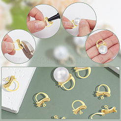10 Stück Messing-Creolen-Ohrring-Zubehör für Frauen&nbsp;DIY-AR0004-45