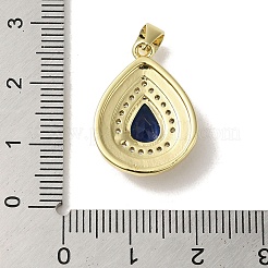 Латунные микро проложить кубического циркония подвески&nbsp;KK-C058-05G-02