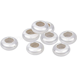 8 шт. 925 бусины-разделители из стерлингового серебра&nbsp;STER-BC0001-61B