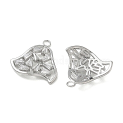 Pendentifs en laiton zircon cubique transparent&nbsp;KK-C259-02P