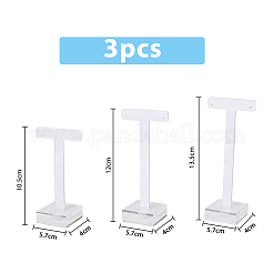 3 espositore per orecchini a T in acrilico con 3 stili&nbsp;EDIS-FG0001-55