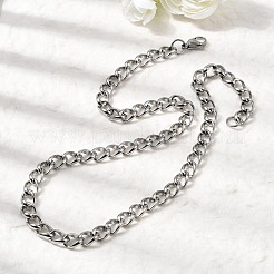 Устойчивые к потускнению ожерелья из витой цепи из нержавеющей стали 304&nbsp;NJEW-V0323-07