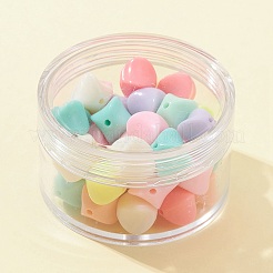 42 шт. Непрозрачные акриловые бусины&nbsp;SACR-FS0001-15