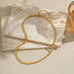 Европейские 4 мм 304 нержавеющая сталь рисовые шарики цепи ожерелья для женщин&nbsp;JU3322