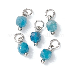 50 шт. 10-цветные подвески-кубики из натурального камня разных форм&nbsp;PALLOY-JF04816-02