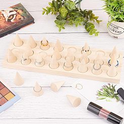 Fingerringständer aus Holz&nbsp;RDIS-WH0009-005C