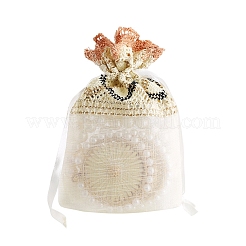 Sacchetti con coulisse per riporre gioielli in organza&nbsp;PW-WG29211-01